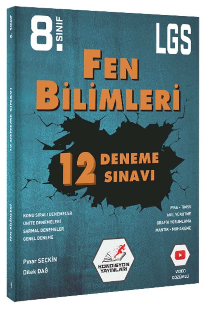 Kondisyon Yayınları 8. Sınıf Lgs Fen Bilimleri 12'li Deneme Sınavı