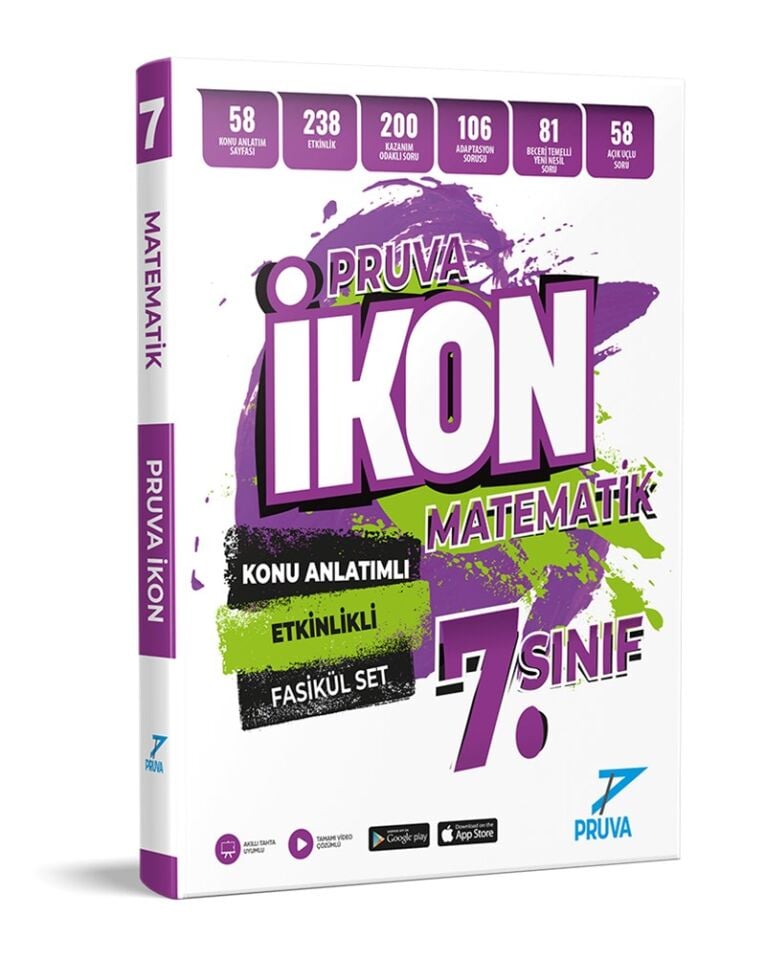 Pruva Yayınları 7. Sınıf Pruva İkon Matematik Fasikül Set