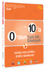 Tonguç Akademi Yayınları 10.Sınıf 0'dan 10'a Türk Dili ve Edebiyatı Konu Anlatımlı Soru Bankası