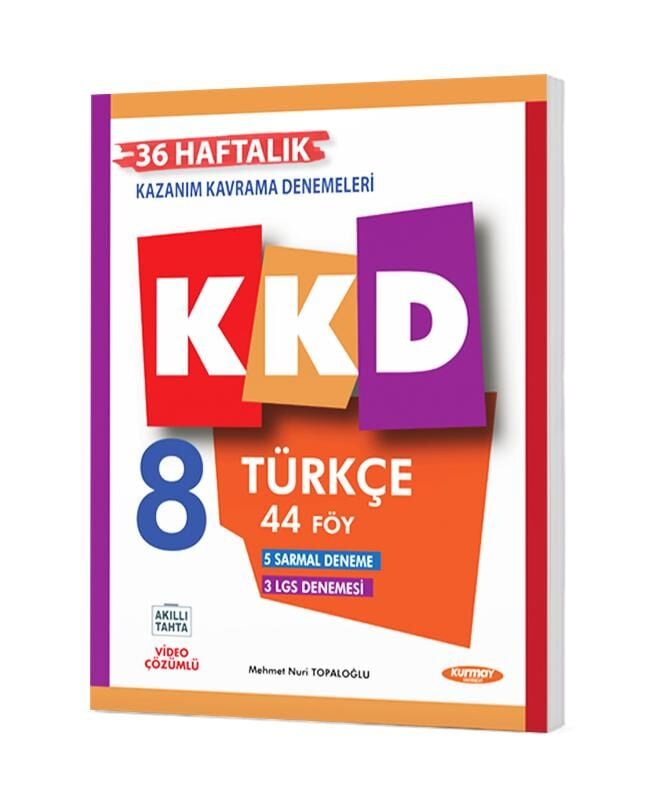 Kurmay Yayınları 8. Sınıf KKD Türkçe 44 Föy LGS Denemeleri