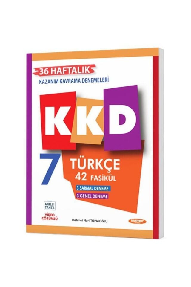 Kurmay Yayınları 7. Sınıf KKD Türkçe 42 Fasikül Deneme