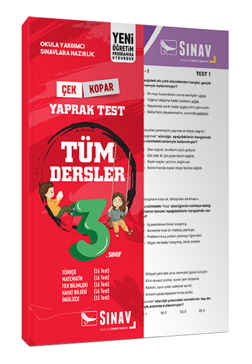 Sınav Yayınları 3. Sınıf Tüm Dersler Yaprak Test