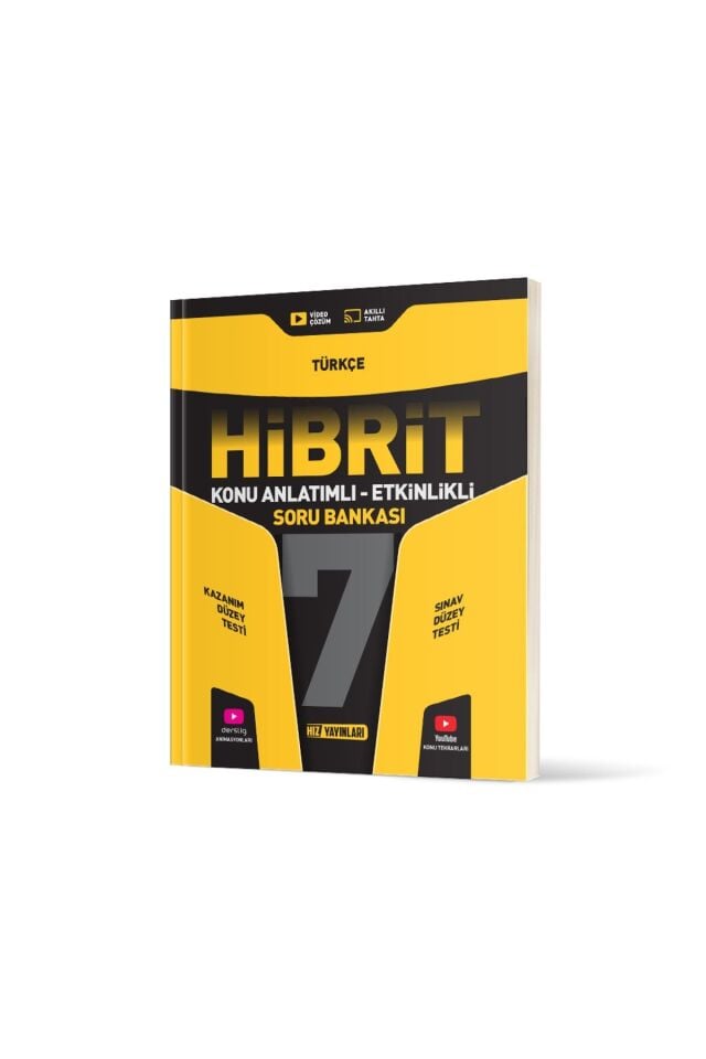 Hız Yayınları 7. Sınıf Hibrit Türkçe Soru Bankası