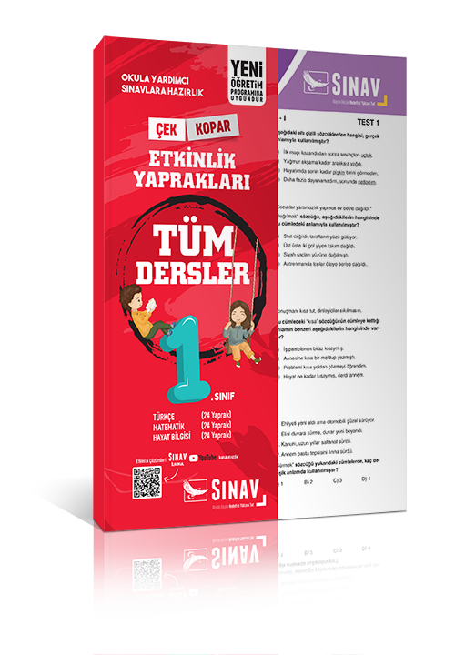 Sınav Yayınları 1. Sınıf Tüm Dersler Yaprak Test