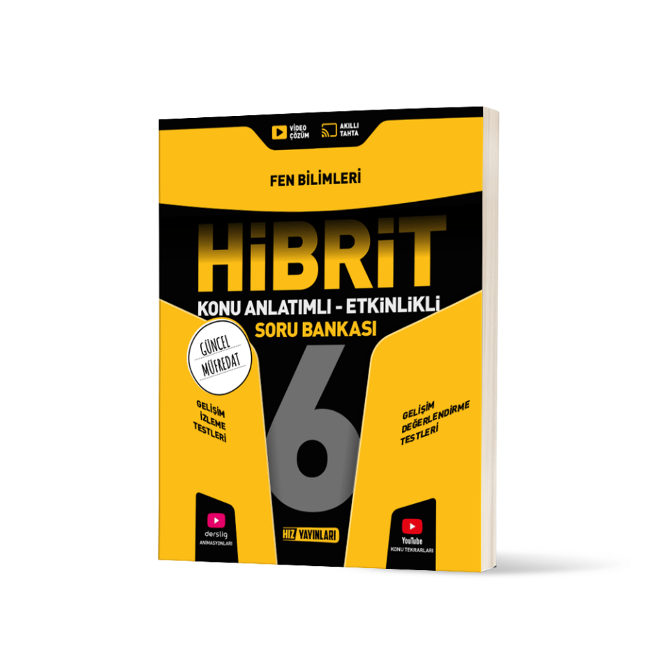 Hız Yayınları 6. Sınıf Hibrit Fen Bilimleri Soru Bankası