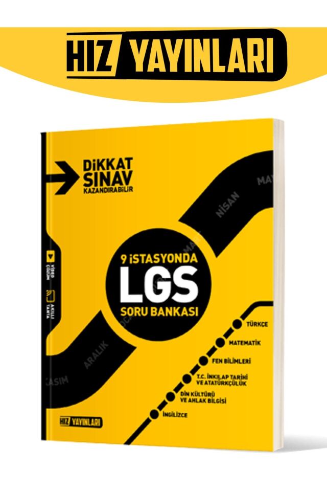 Hız Yayınları 9 İstasyonda LGS Soru Bankası