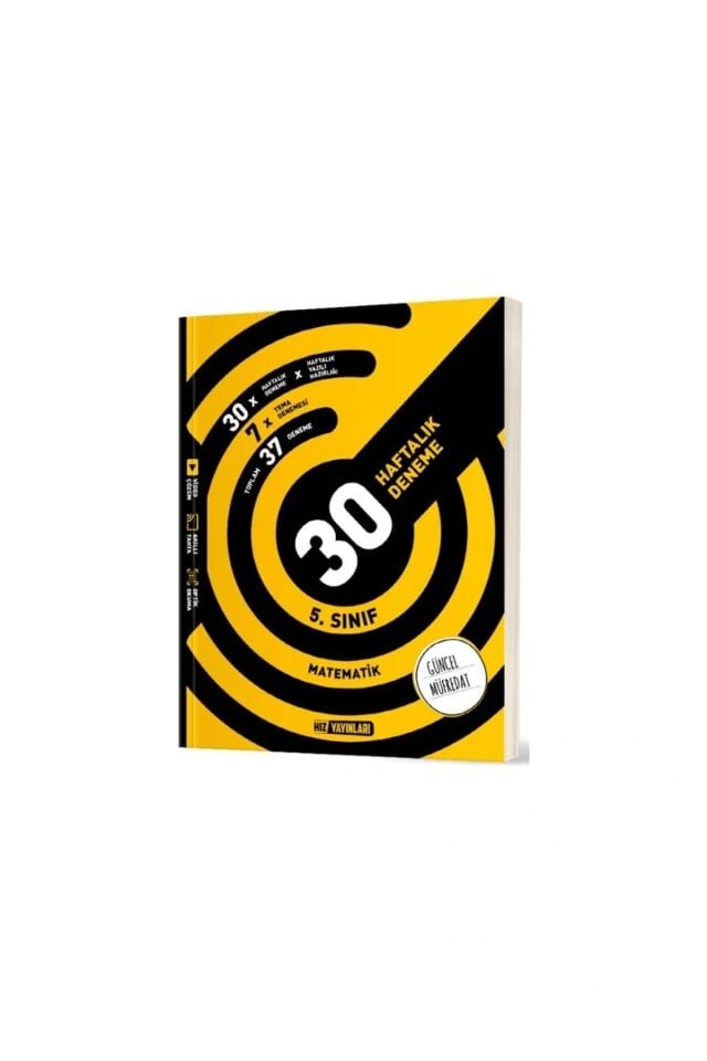 Hız Yayınları 5. Sınıf Matematik 30 Haftalık Deneme