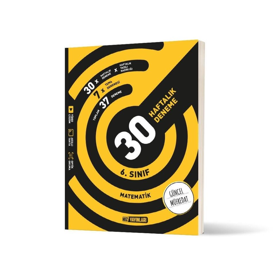 Hız Yayınları 6. Sınıf Matematik 30 Haftalık Deneme