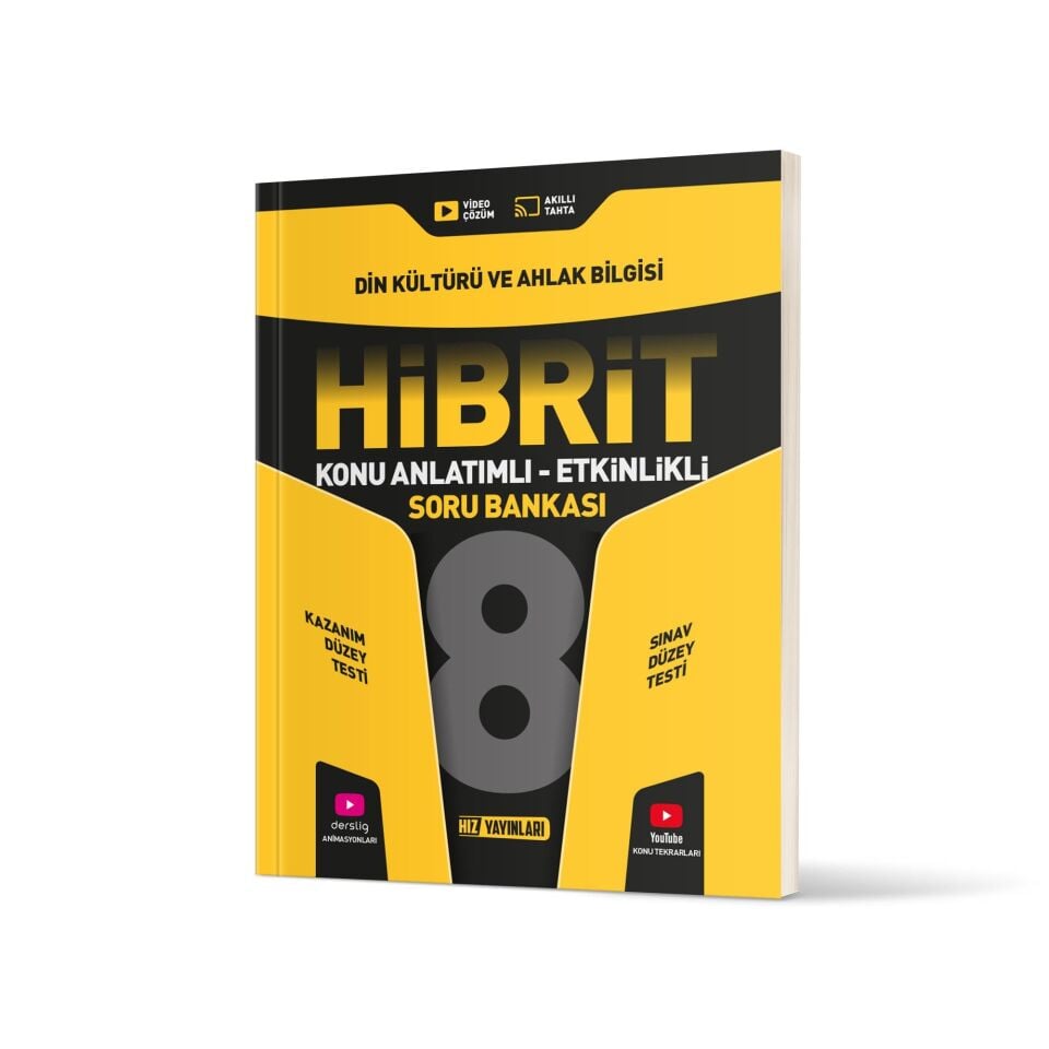 Hız Yayınları 8. Sınıf Hibrit Din Kültürü Soru Bankası