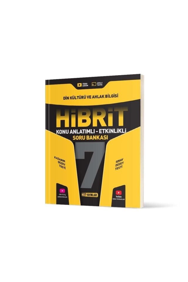 Hız Yayınları 7. Sınıf Hibrit Din Kültürü Soru Bankası