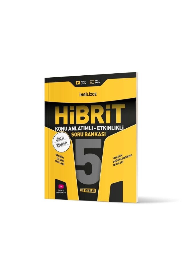 Hız Yayınları 5. Sınıf Hibrit İngilizce Soru Bankası