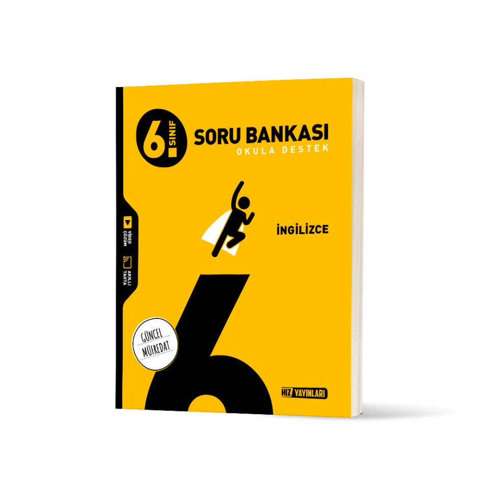 Hız Yayınları 6. Sınıf İngilizce Soru Bankası