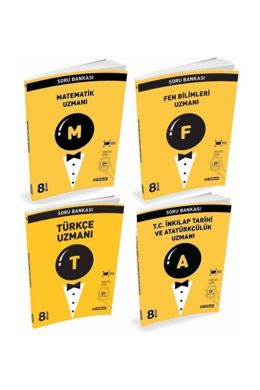 8.sınıf Uzman 4 'lü Soru Bankası Seti