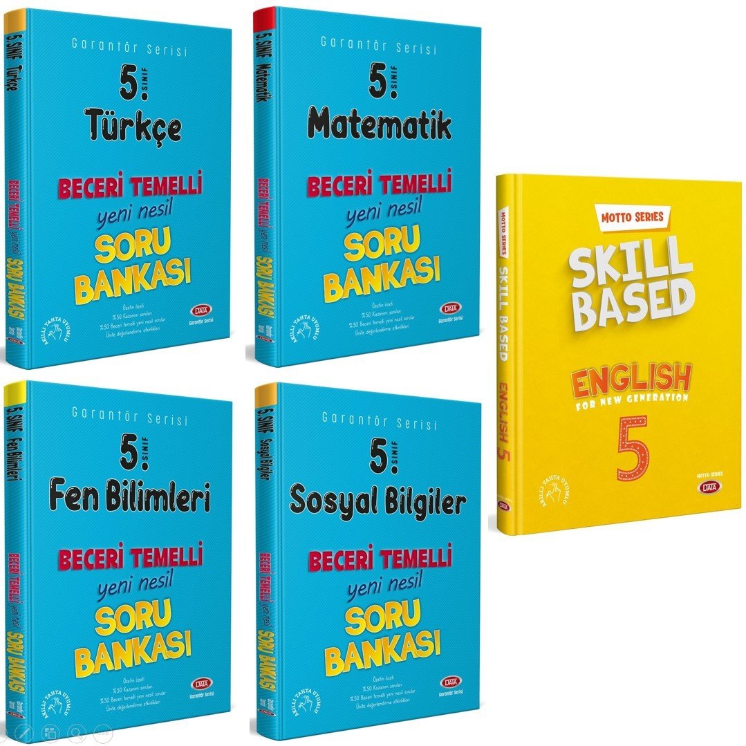 Data Yayınları 5. Sınıf 5'li Beceri Temelli Soru Bankası(T-M-F-S-İ)