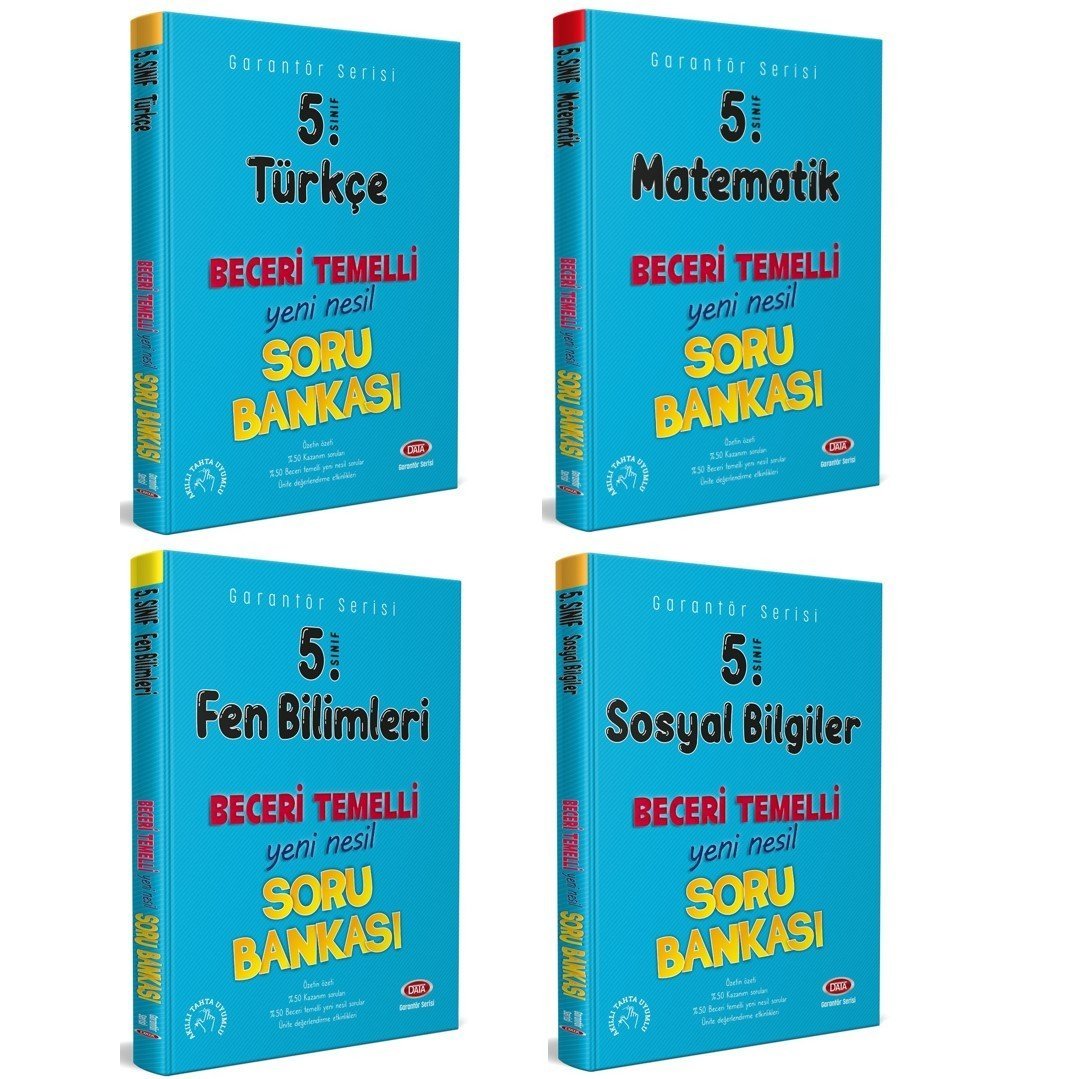 Data Yayınları 5. Sınıf 4'lü Beceri Temelli Soru Bankası(T-M-F-S)