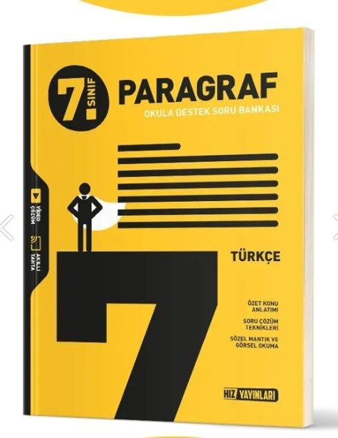 Hız Yayınları 7. Sınıf Türkçe Paragraf Soru Bankası