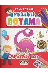 Gong Çocuk Okul Öncesi Etkinlikli Boyama 3-7 Yaş 5 Kitap Set Gong Çocuk