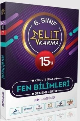 Elit Karma 6. Sınıf 15'li Konu Sıralı Fen Bilimleri Denemeleri