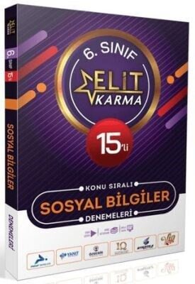 Elit Karma 6. Sınıf 15'li Konu Sıralı Sosyal Bilgiler Denemeleri