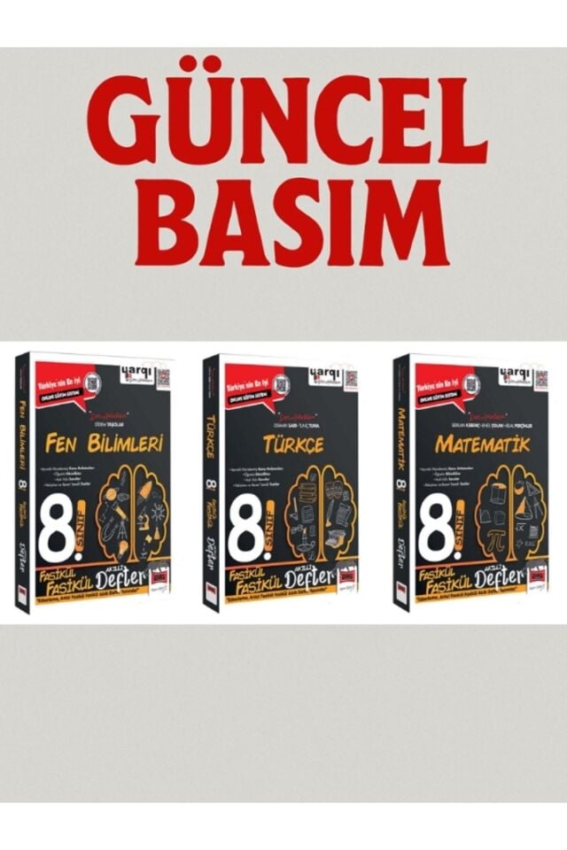 Yargı Yayınları 8. Sınıf Fasikül Seti (T-M-F)