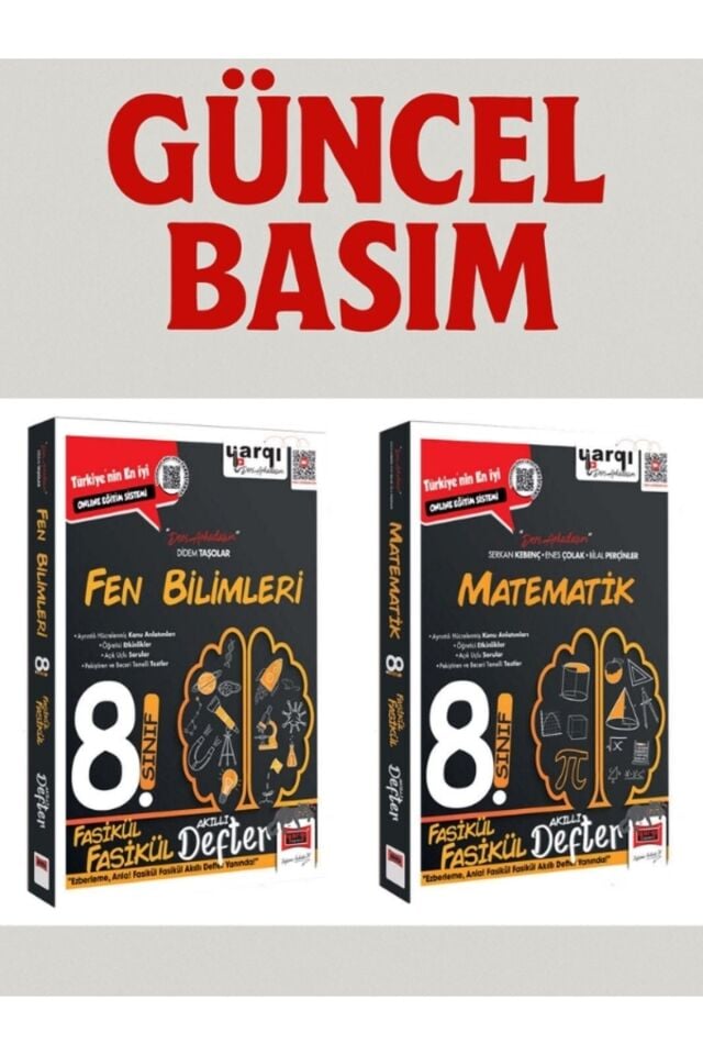 Yargı Yayınları Ders Arkadaşım Fasikül Seti 8. Sınıf Fen ve Matematik