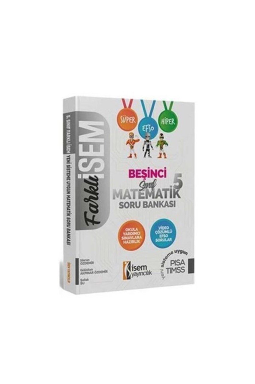 İsem Yayınları Farklı İsem 5. Sınıf Matematik Bilgisi Soru Bankası