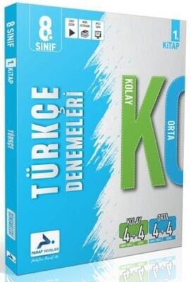 Paraf Yayınları 8. Sınıf KO Türkçe Denemeleri 1. Kitap