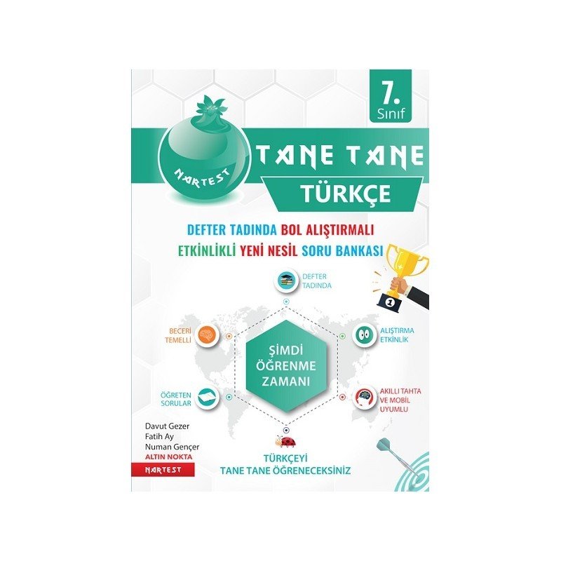 Nartest Yayınları 7.Sınıf Tane Tane Türkçe Defter Tadında