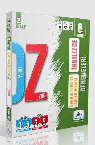 Paraf Yayınları 8. Sınıf OZ Din Kültürü ve Ahlak Bilgisi - İngilizce Denemeleri 2. Kitap