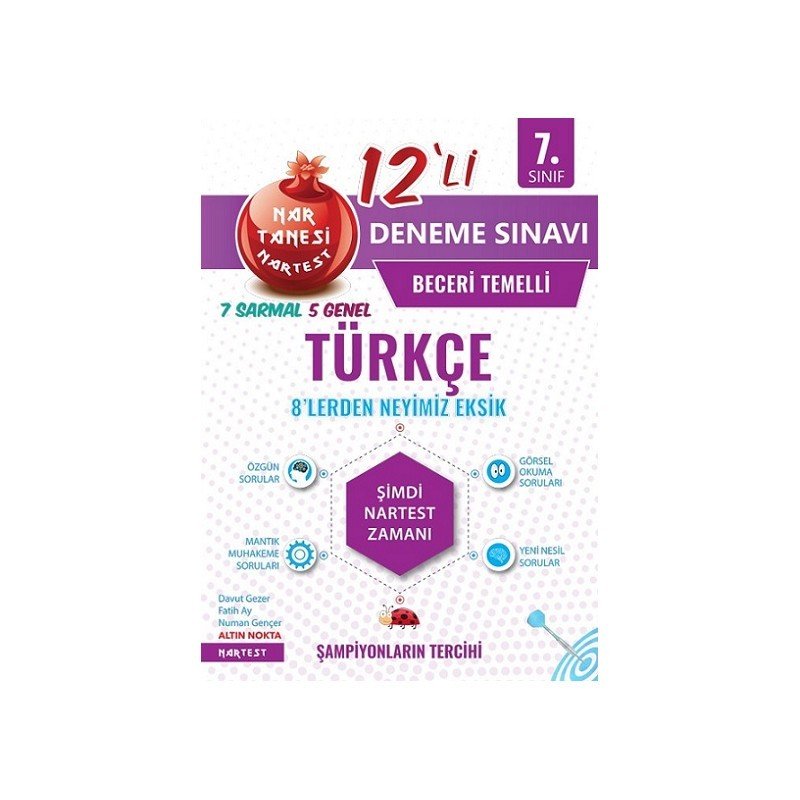 Nartest Yayınları 7.Sınıf Beceri Temelli Türkçe Deneme Sınavı
