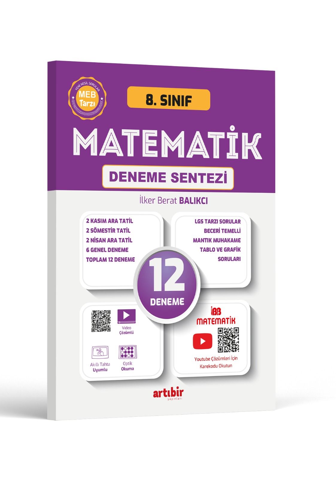 Artıbir Yayınları 8.Sınıf 12’li LGS Matematik Branş Denemesi (6 Adet ve Üzeri Alımlarda Ücretsiz Kargo)