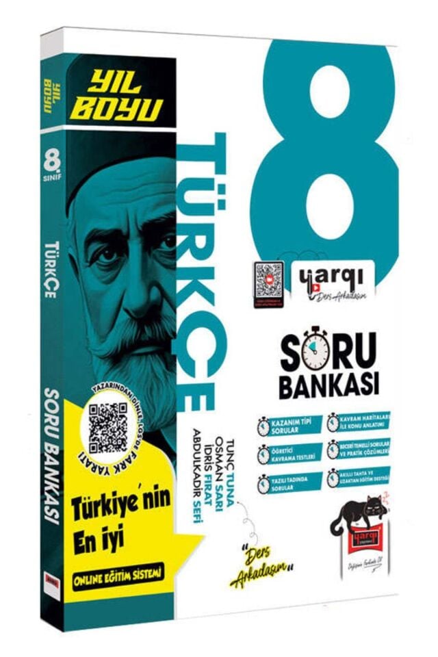 Yargı Yayınları 8. Sınıf Yıl Boyu Türkçe Soru Bankası