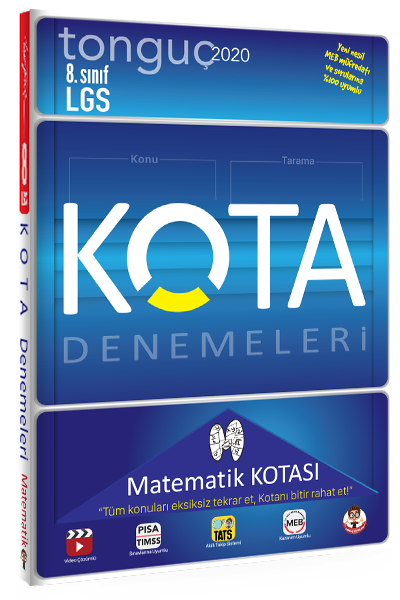Tonguç Akademi Yayınları 8.Sınıf Matematik Kota Denemeleri