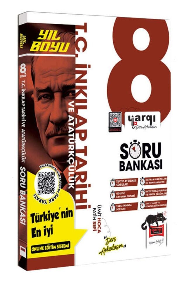Yargı Yayınları 8. Sınıf Yıl Boyu İnkılap Soru Bankası