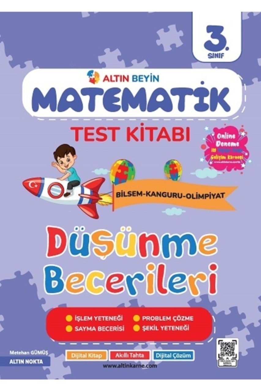 3. Sınıf Altın Beyin Matematik Test Kitabı