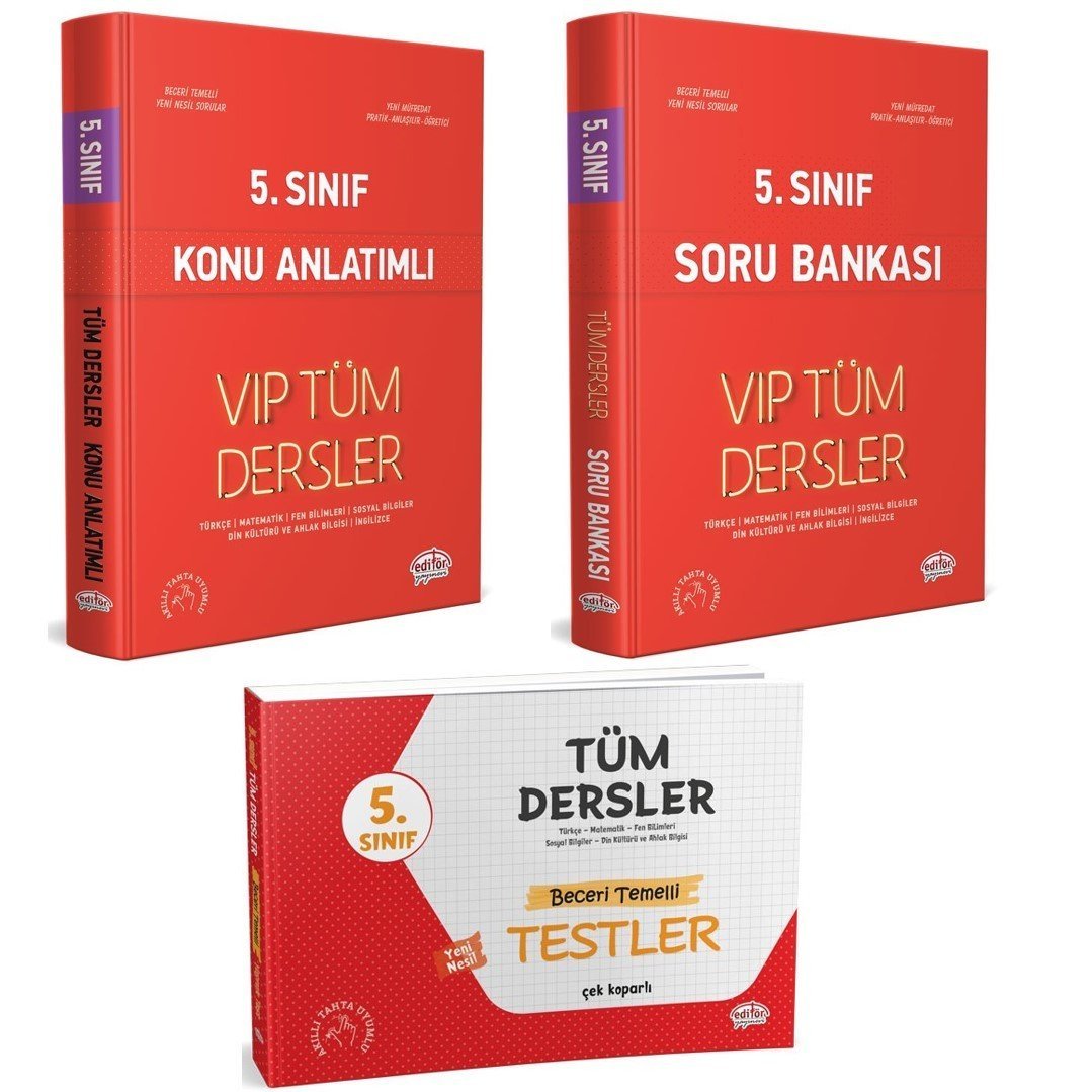Editör Yayınları 5. Sınıf 3'lü Konu-Soru Fırsat Seti