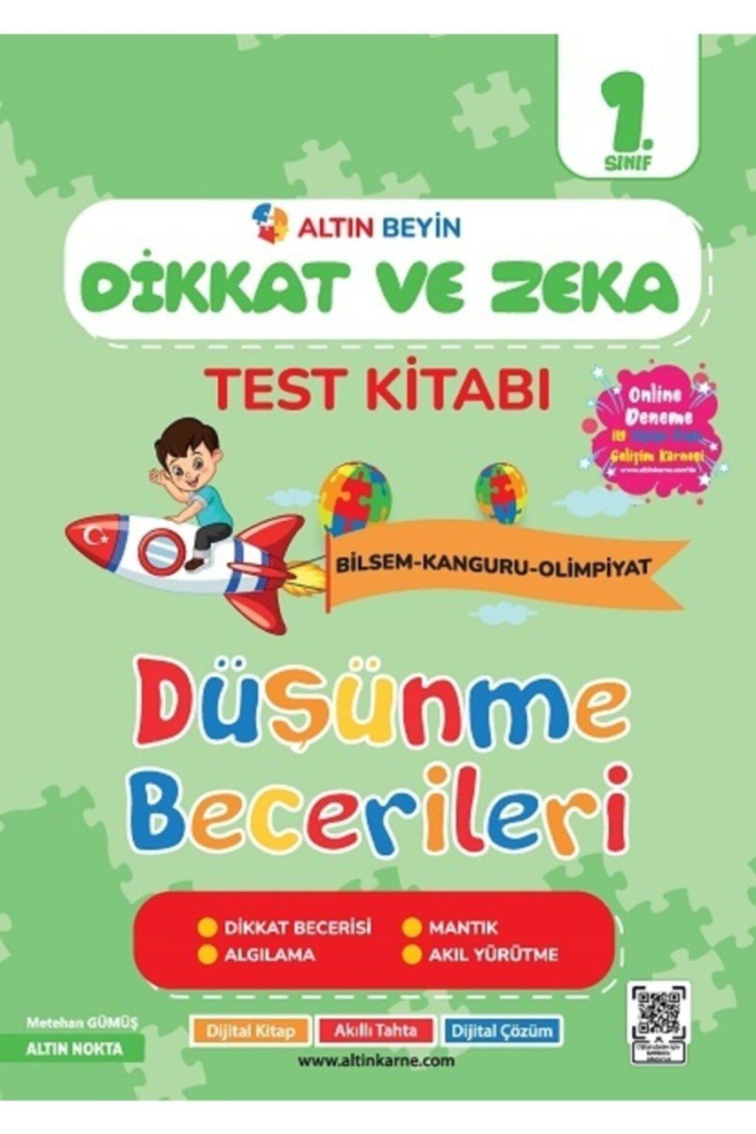 1. Sınıf Altın Beyin Dikkat ve Zeka Kitabı