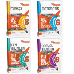 Günay Yayınları 6. Sınıf Bumerang 4'lü Akıllı Defter Seti(T-M-F-S)