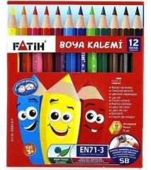 Fatih 1/2 Yarım Boy 12 Renk Kuru Boya
