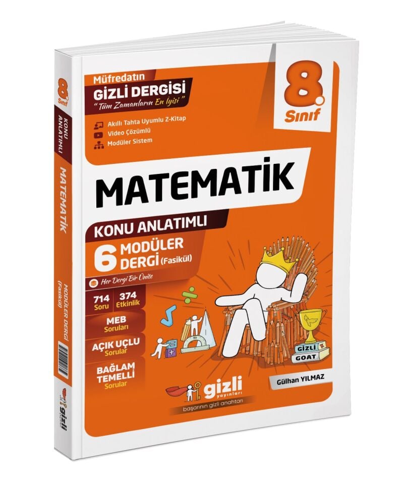 Gizli Yayınları 8. Sınıf Matematik Konu Anlatımlı Modüler Dergi