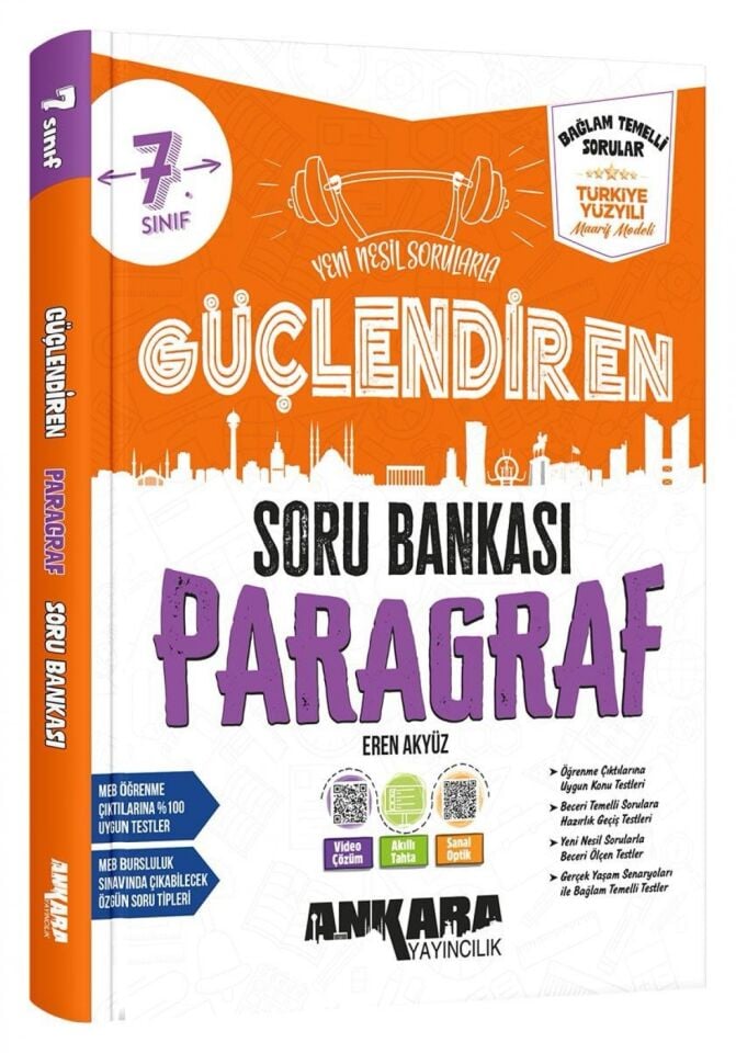 Ankara Yayıncılık 7. Sınıf Güçlendiren Paragraf Soru Bankası