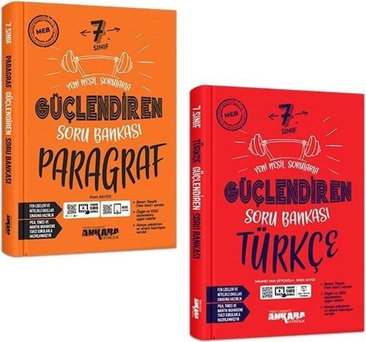 Ankara Yayıncılık 7. Sınıf Güçlendiren Soru Bankası Seti 2 Kitap (P-T)