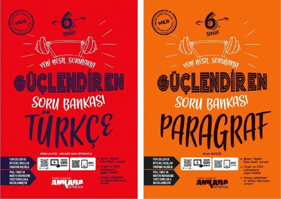 Ankara Yayıncılık 6. Sınıf Güçlendiren Soru Bankası Seti 2 Kitap (P-T)