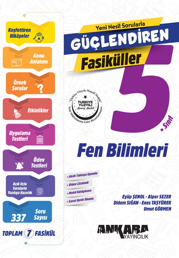 Ankara Yayıncılık 5. Sınıf Fen Bilimleri Güçlendiren Fasiküller (7 Fasikül)