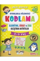 3-7 Yaş Okul Öncesi Gong Çocuk 6 Kitap Set Kodlama Kitabı Yni