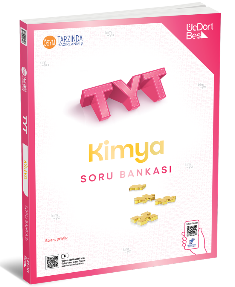 ÜçDörtBeş Yayınları TYT Kimya Soru Bankası