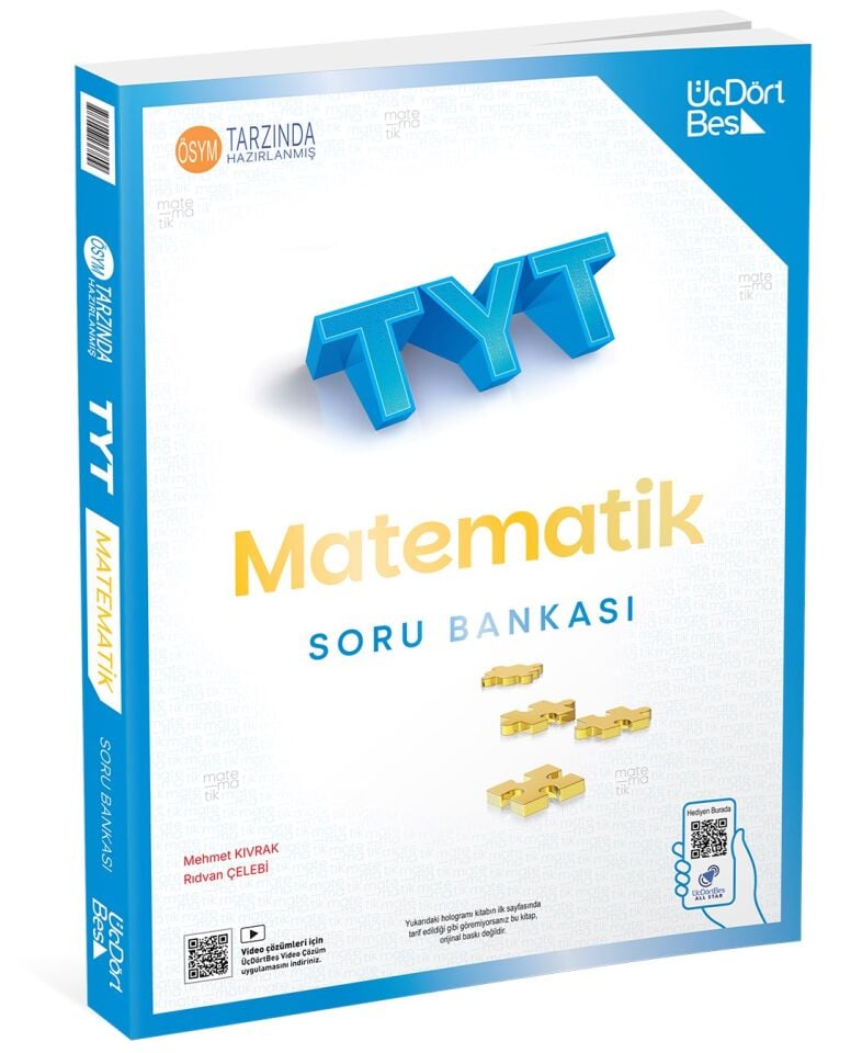 ÜçDörtBeş Yayınları TYT Matematik Soru Bankası