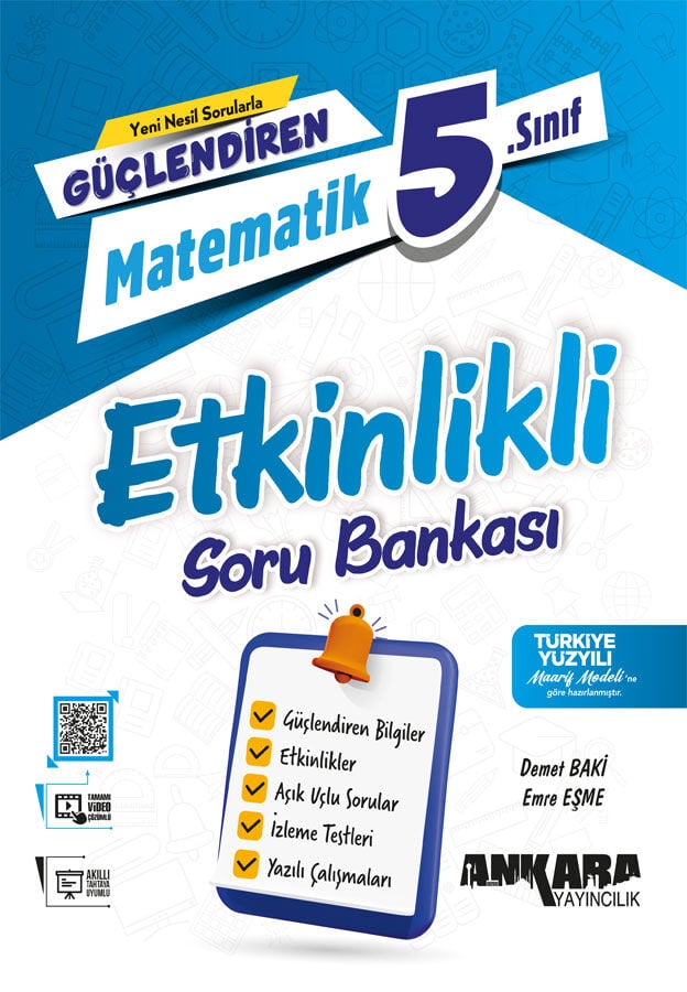 Ankara Yayıncılık 5. Sınıf Matematik Güçlendiren Etkinlikli Soru Bankası