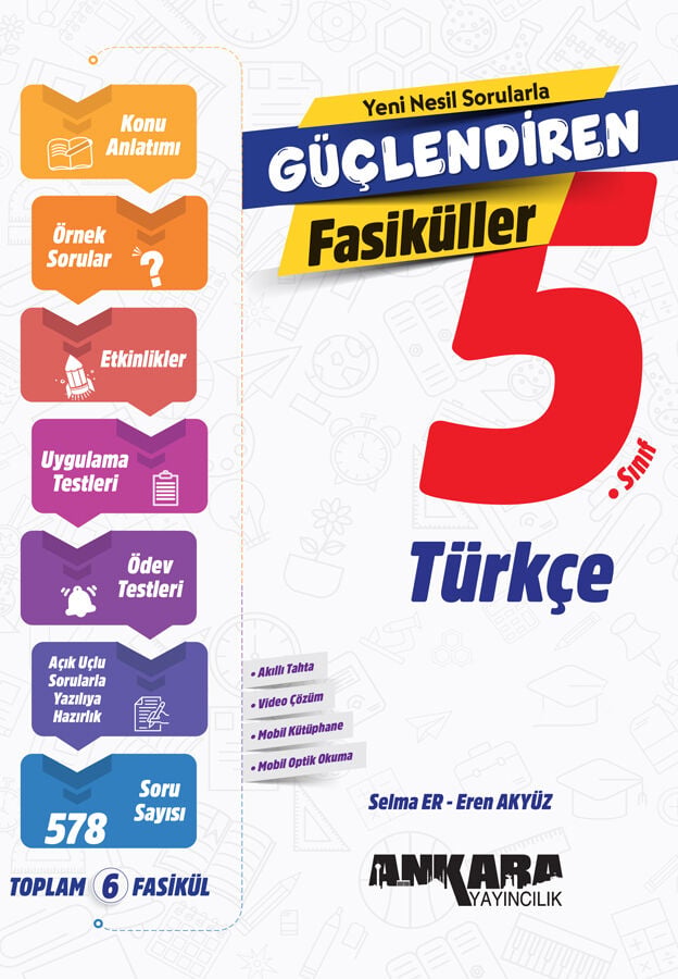 Ankara Yayıncılık 5. Sınıf Türkçe Güçlendiren Fasiküller (6 Fasikül)