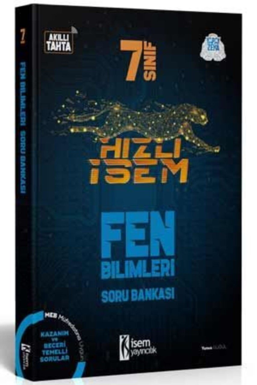 İsem Yayınları 7. Sınıf Hızlı İsem Fen Bilimleri Soru Bankası 2021 - 2022
